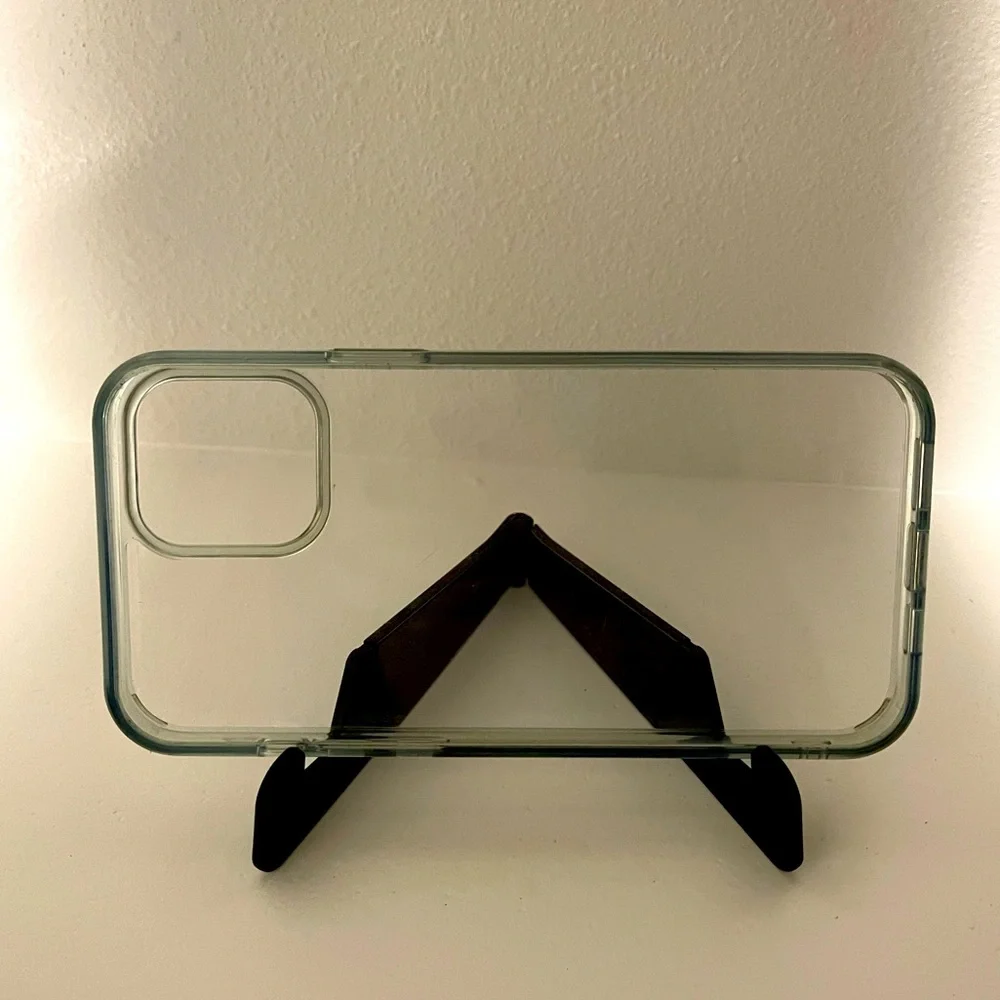 iPhone 12 Pro Max Case, Clear, w/stand